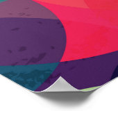 Poster cercle coloré sans couture motif avec effet grunge (Coin)