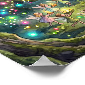 Poster Cercle de fées de la forêt enchantée (Coin)