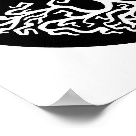 Poster Cercle de Ying-Yang Tree (Coin)