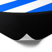 Poster Cercle du drapeau de qualité grecque (Coin)