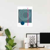 Poster Cercle flottant 5 (Bureau à domicile)