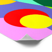 Poster Cercle fluide coloré abstrait arrière - plan (Coin)