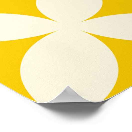 Poster Cercle géométrique forme un ecru motif transparent (Coin)