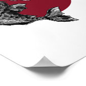 Poster Cercle Koi japonais (Coin)