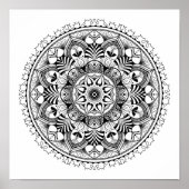 Poster Cercle Mandala 2 (Devant)