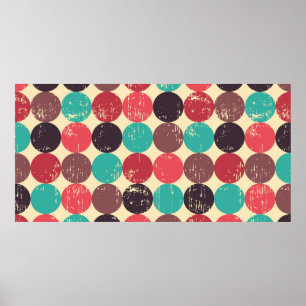 Poster Cercle motif sans soudure. Motif sans couture. Cen