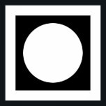 Poster Cercle noir et blanc, conception géométrique simpl<br><div class="desc">Un design géométrique en noir et blanc avec un cercle.</div>