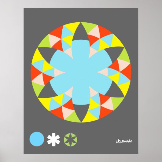 Poster Cercle poivre étoile (Devant)