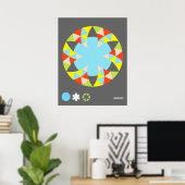 Poster Cercle poivre étoile (Bureau à domicile)