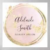 Poster cercle rose (Devant)