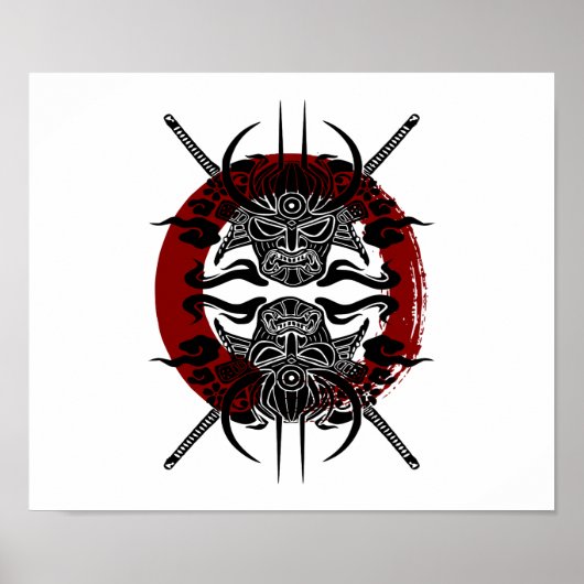 Poster Cercle Samurai Enso (Devant)