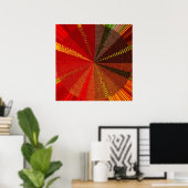 Poster Cercle tissé (Bureau à domicile)