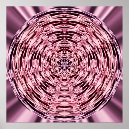 Poster Cercle Wine Satin Mandala (Devant)