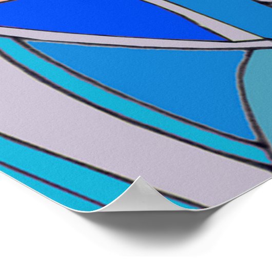 Poster Cercles Abstraits (Coin)