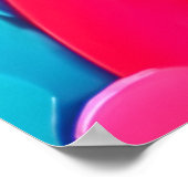 Poster Cercles Abstraits colorés Peinture (Coin)