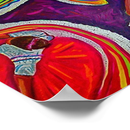 Poster Cercles au sol (Coin)