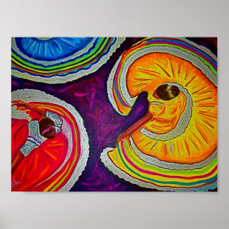 Poster Cercles au sol