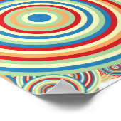Poster Cercles colorés Art Générique Arrière - plan (Coin)