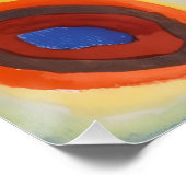 Poster Cercles concentrés Carré de Kandinsky (Coin)