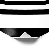 Poster Cercles concentrés noirs et blancs Illusion optiqu (Coin)