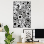 Poster Cercles concentriques : une symphonie géométrique (Bureau à domicile)