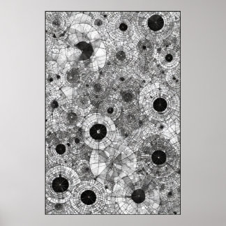Poster Cercles concentriques : une symphonie géométrique
