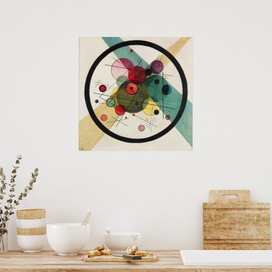 Poster Cercles dans un cercle (Cuisine)