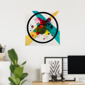 Poster Cercles dans un cercle par Wassily Kandinsky (Bureau à domicile)