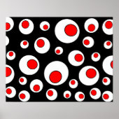 Poster Cercles de Cool géométriques Abstraits (Devant)