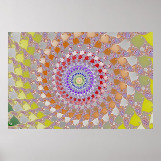 Poster Cercles de couleurs (Devant)