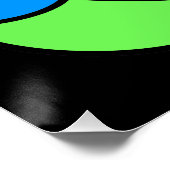 Poster Cercles de couleurs arc-en-ciel (Coin)