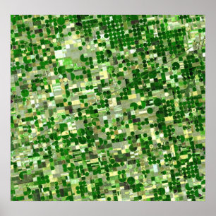 Poster Cercles de cultures du Kansas - Vue sur le siège