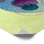 Poster Cercles de formes rondes multicolores (Coin)