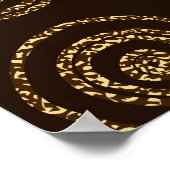 Poster Cercles d'or : Motif à main (Coin)