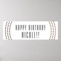 Cercles d'or pointillé Bannière de la fête des poi