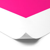 Poster Cercles d'orange rose corail (Coin)