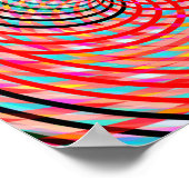 Poster Cercles Entrelacés Psychedéliques (Coin)