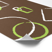 Poster Cercles et Carrés (Coin)