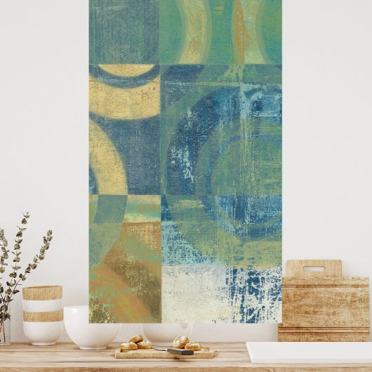 Poster Cercles et panneaux multicolores (Cuisine)