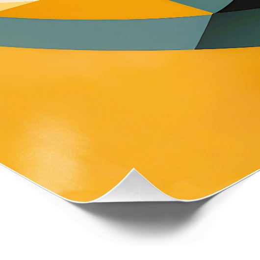 Poster Cercles et rectangles d'abstraction géométriques r (Coin)