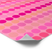 Poster Cercles géométriques roses (Coin)