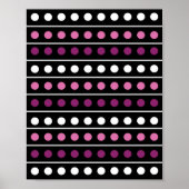 Poster Cercles Grilles blanc rose violet noir Arrière - p (Devant)