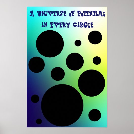 Poster Cercles infinis : Un univers de potentiel (Devant)