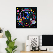 Poster Cercles Kandinsky (Bureau à domicile)