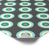 Poster Cercles mixtes gris par Shirley Taylor (Coin)