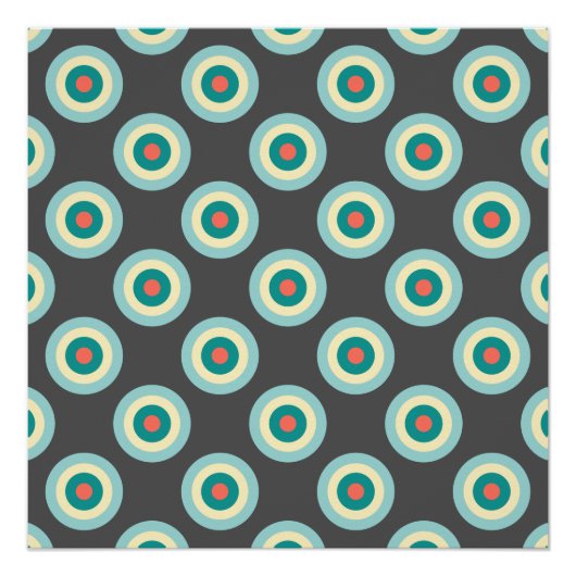 Poster Cercles mixtes gris par Shirley Taylor (Devant)