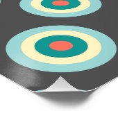 Poster Cercles mixtes gris par Shirley Taylor (Coin)