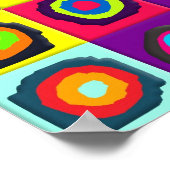 Poster cercles motif (Coin)