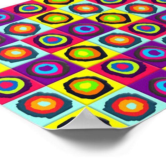 Poster cercles motif (Coin)