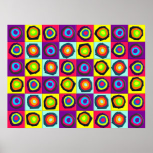 Poster cercles motif